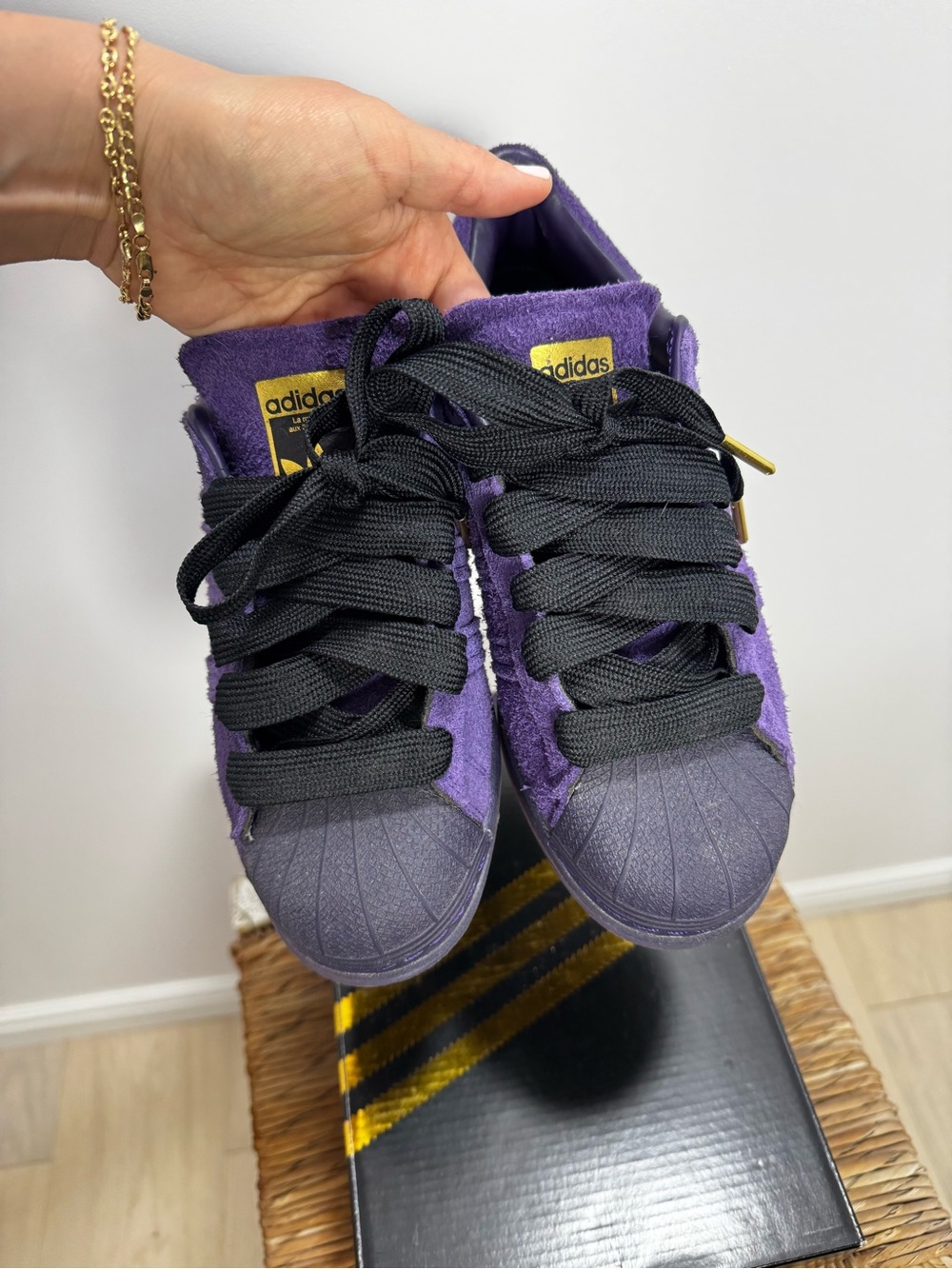 adidas Purple Superstar ADV  x kader size 8 - Picture 10 of 13